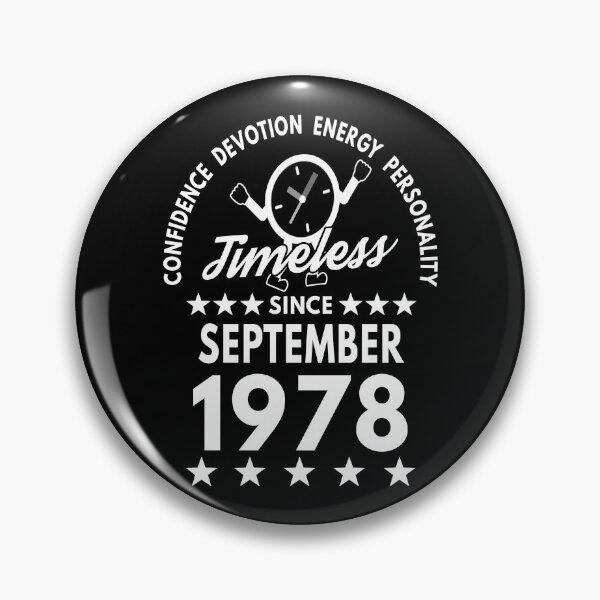 Item preview, September Birthday Timeless Person -1978 - White Text designed and sold by MoonsmileProd.