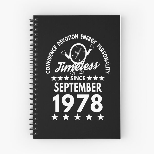 Item preview, September Birthday Timeless Person -1978 - White Text designed and sold by MoonsmileProd.