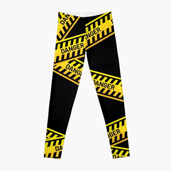 Crime scene / 3D render of endless crime scene tape Leggings by