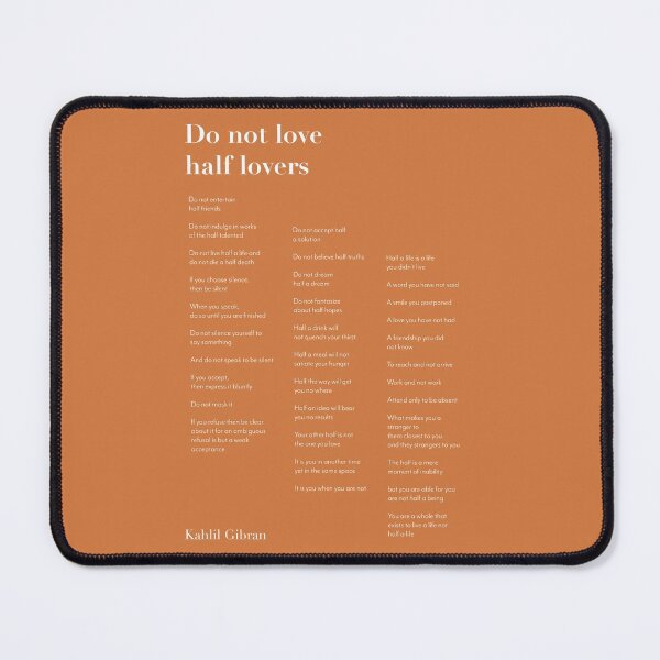 Item preview, Do not love  half lovers orange designed and sold by The Art of the  Pause.