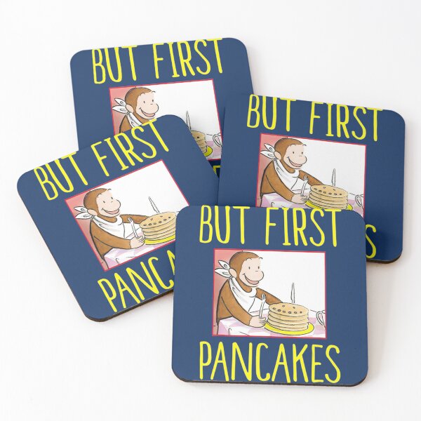 Item preview, Curious George But First Pancakes Breakfast    designed and sold by SherikaHensley.