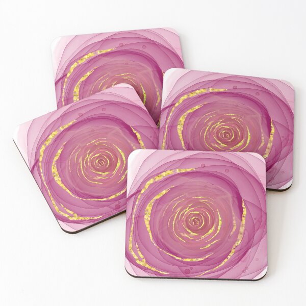 Item preview, Alcohol ink pink rose designed and sold by haroulita.