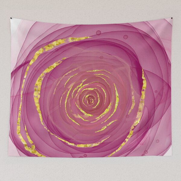 Item preview, Alcohol ink pink rose designed and sold by haroulita.