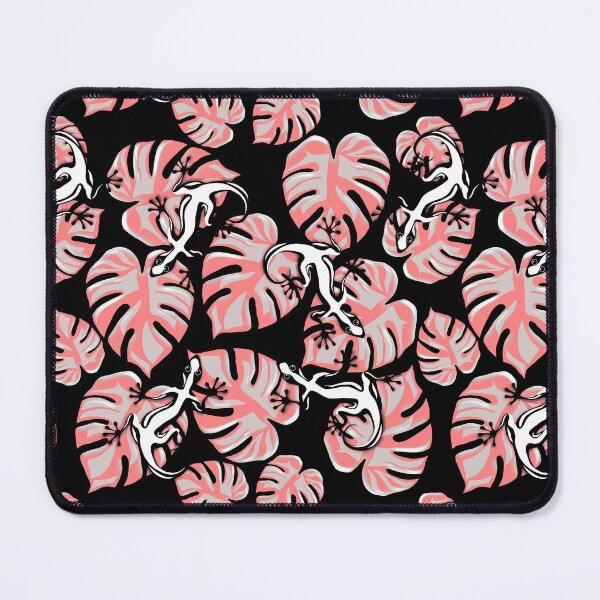 Item preview, Gecko And Pink Leaf Pattern designed and sold by TMBTM.