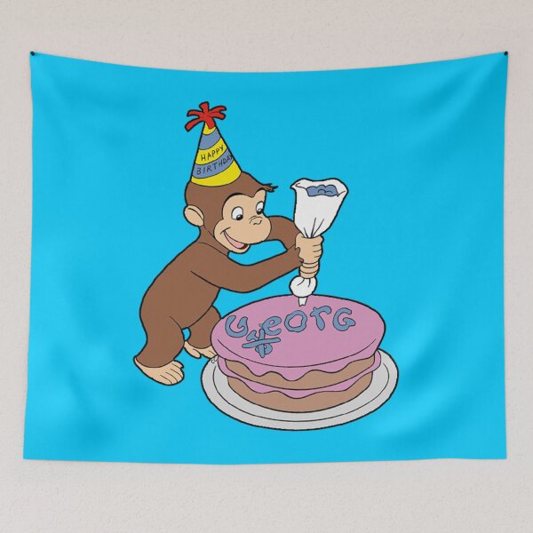 Item preview, Curious George birthday cake   designed and sold by SherikaHensley.
