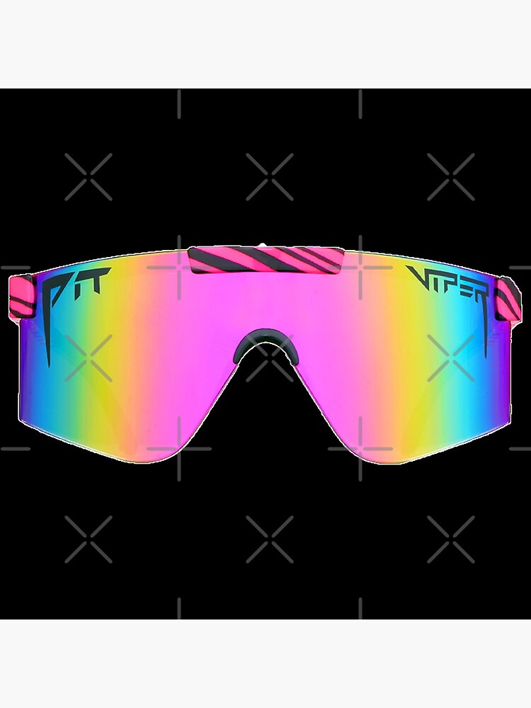 "Pit Viper Sticker / Decal Zebra Pink / Rainbow" Poster for Sale by