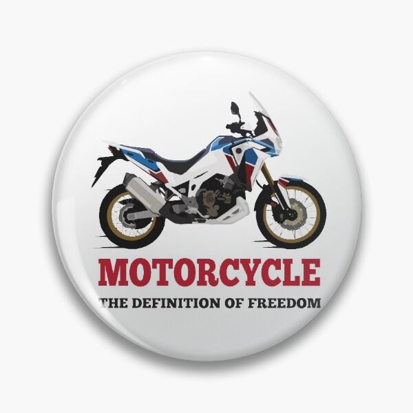 Item preview, Honda CRF1100L Africa Twin quote "Motorcycle The Definition of Freedom" designed and sold by WiredDesigns.
