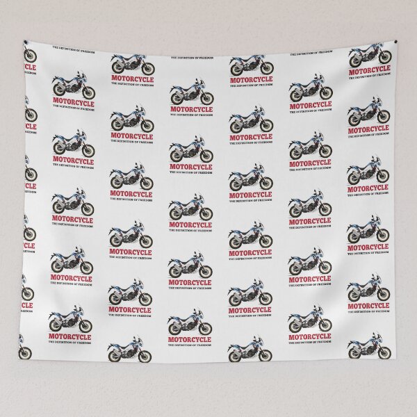 Item preview, Honda CRF1100L Africa Twin quote "Motorcycle The Definition of Freedom" designed and sold by WiredDesigns.