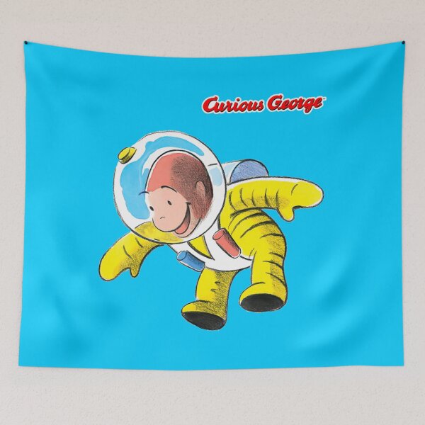 Item preview, Curious George Happy Astronaut   designed and sold by SherikaHensley.