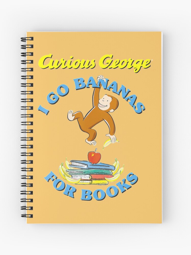 Curious George I Go Bananas For Books Book Stack Graphic Tee Curious George I Go Bananas For Books Book Stack Graphic Tee