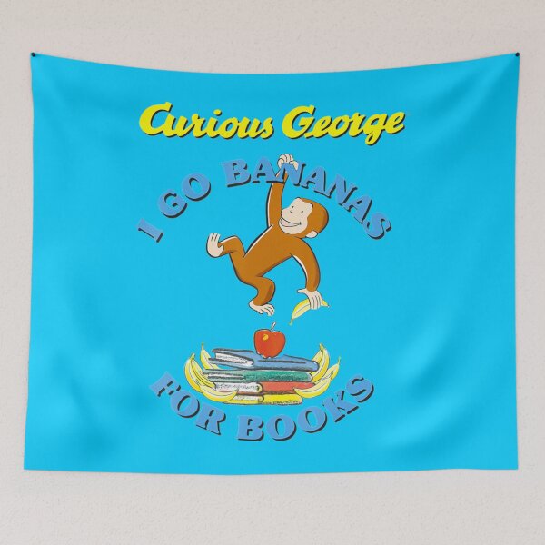Item preview, Jorge el curioso I Go Bananas For Books Book Stack designed and sold by SherikaHensley.