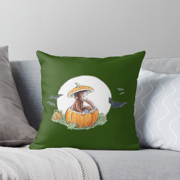 Item preview, Jorge el curioso en una calabaza de Halloween designed and sold by SherikaHensley.