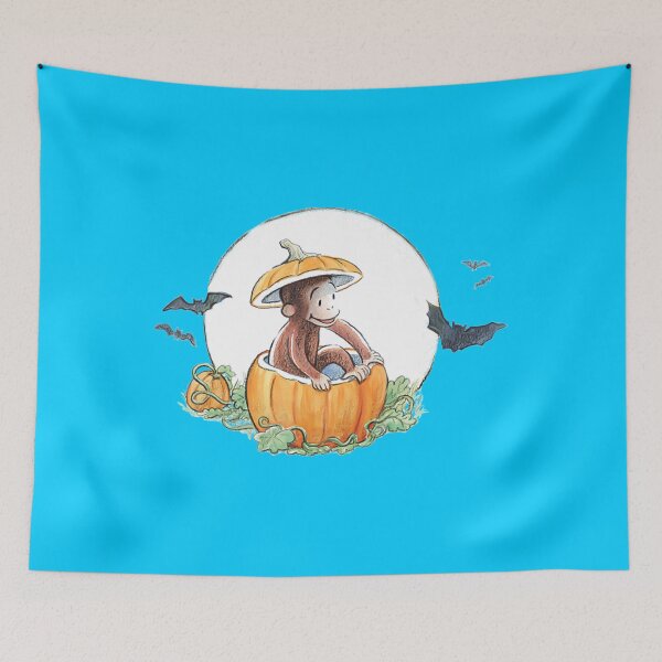 Item preview, Jorge el curioso en una calabaza de Halloween designed and sold by SherikaHensley.