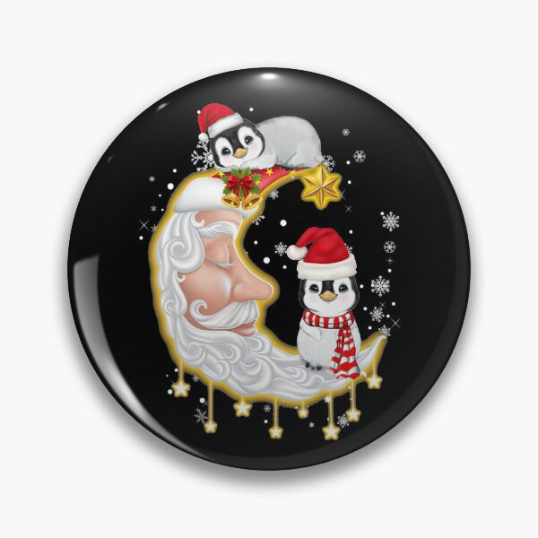 Item preview, Penguin Sitting On Moon Christmas designed and sold by TowTowStudio.