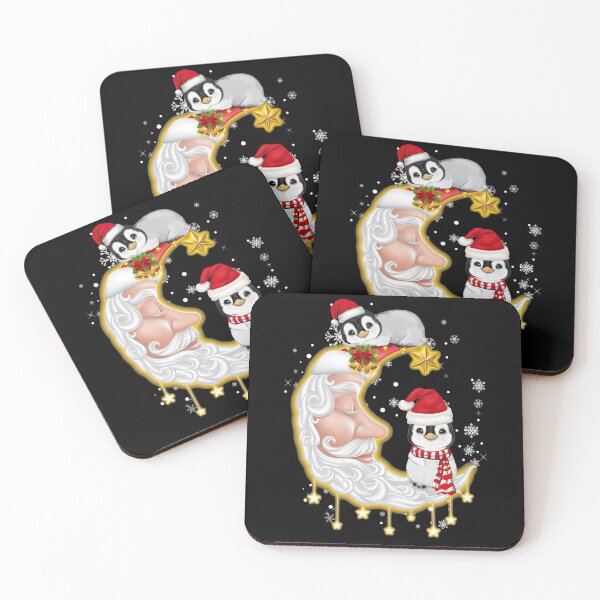 Item preview, Penguin Sitting On Moon Christmas designed and sold by TowTowStudio.