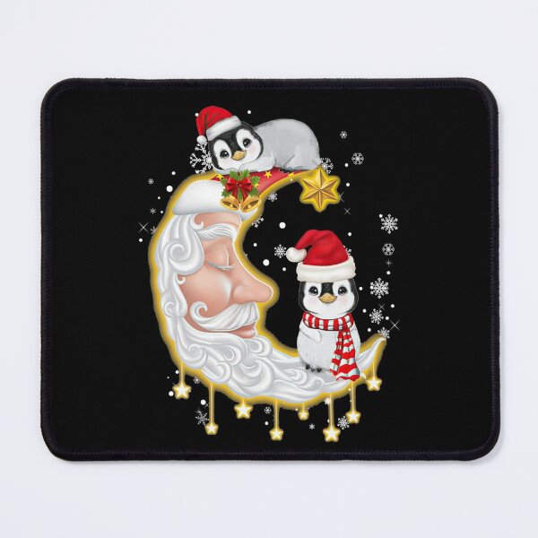 Item preview, Penguin Sitting On Moon Christmas designed and sold by TowTowStudio.
