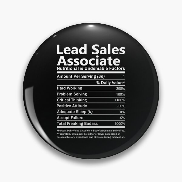 Item preview, Lead Sales Associate T Shirt - Nutritional and Undeniable Factors Gift Item Tee designed and sold by oslandefren.