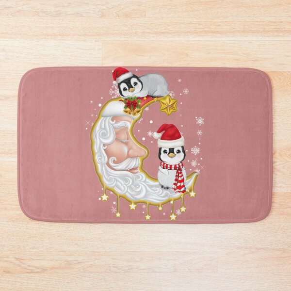 Item preview, Penguin Sitting On Moon Christmas designed and sold by TowTowStudio.