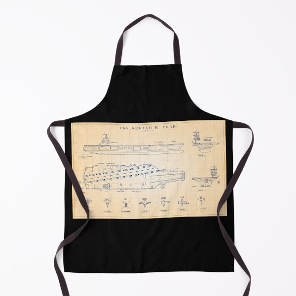 Item preview, USS Gerald R. Ford (Old Blue Grid) designed and sold by BGALAXY.