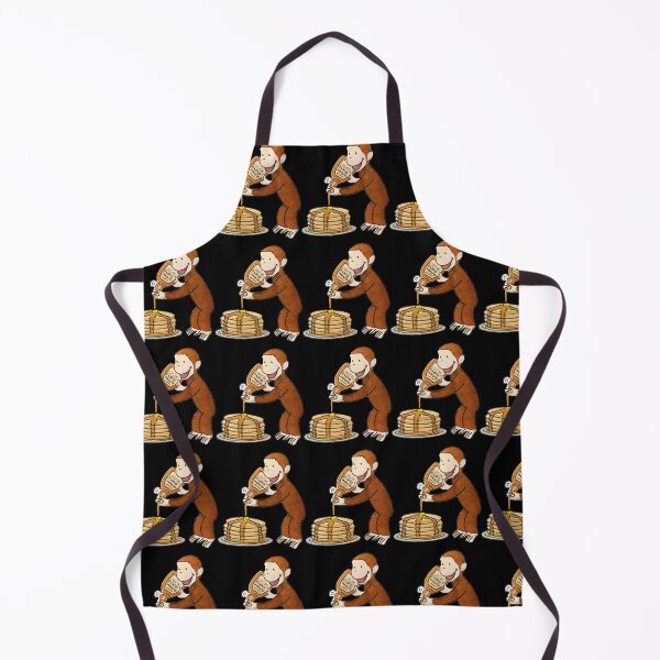 Item preview, Curious George making pancakes designed and sold by SherikaHensley.