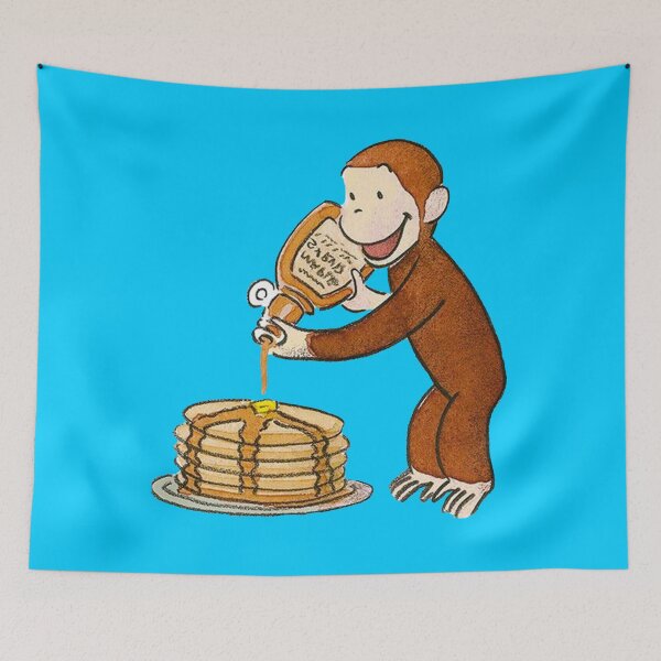Item preview, Curious George making pancakes   designed and sold by SherikaHensley.