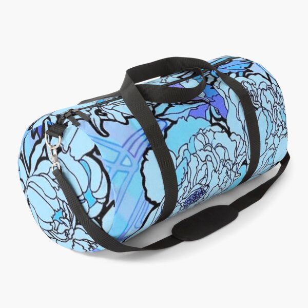 Item preview, alphonse mucha - flowers textile,blue designed and sold by kinsley45.