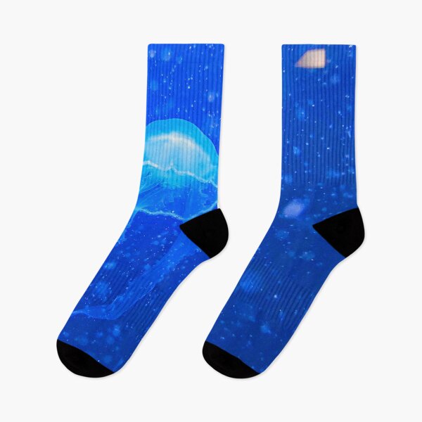 Item preview, Beautiful jellyfish photo in deep blue ocean designed and sold by Barolina.