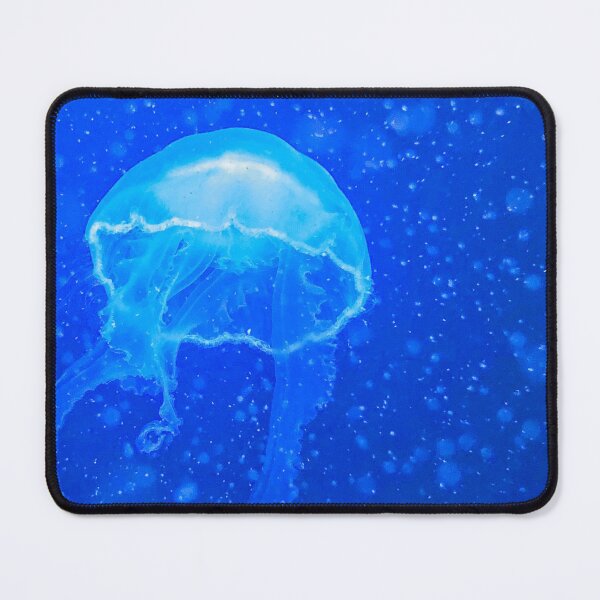 Item preview, Beautiful jellyfish photo in deep blue ocean designed and sold by Barolina.