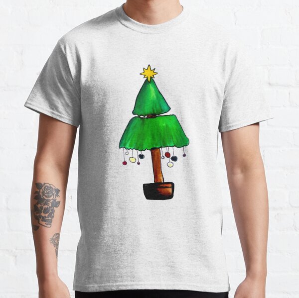 Christmas tree with ornaments Classic T-Shirt
