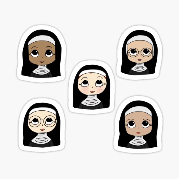 Item preview, Cute Catholic Nuns designed and sold by TheCatholicLady.