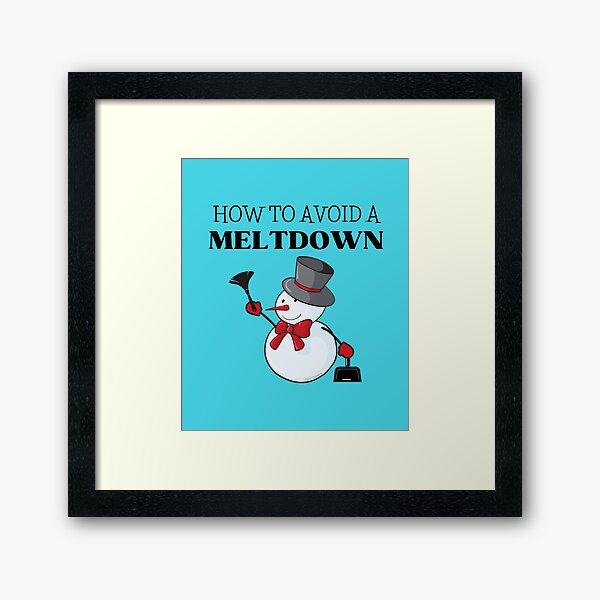 Item preview, How to Avoid a Meltdown Cleaning Lady Janitor Snowman designed and sold by SavvyCleaner.