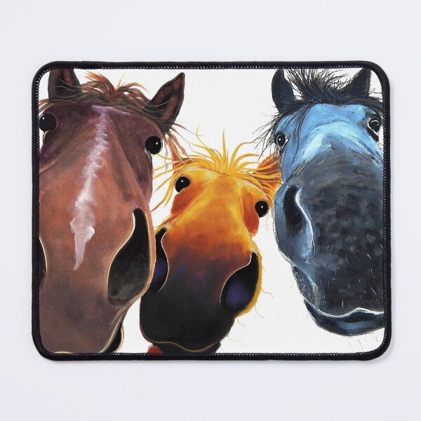 Item preview, HaPPY HoRSe PRiNT ' RoDNeY, PiNeaPPLe & BuRT ' BY SHiRLeY MacARTHuR designed and sold by Shirley MacArthur Art.