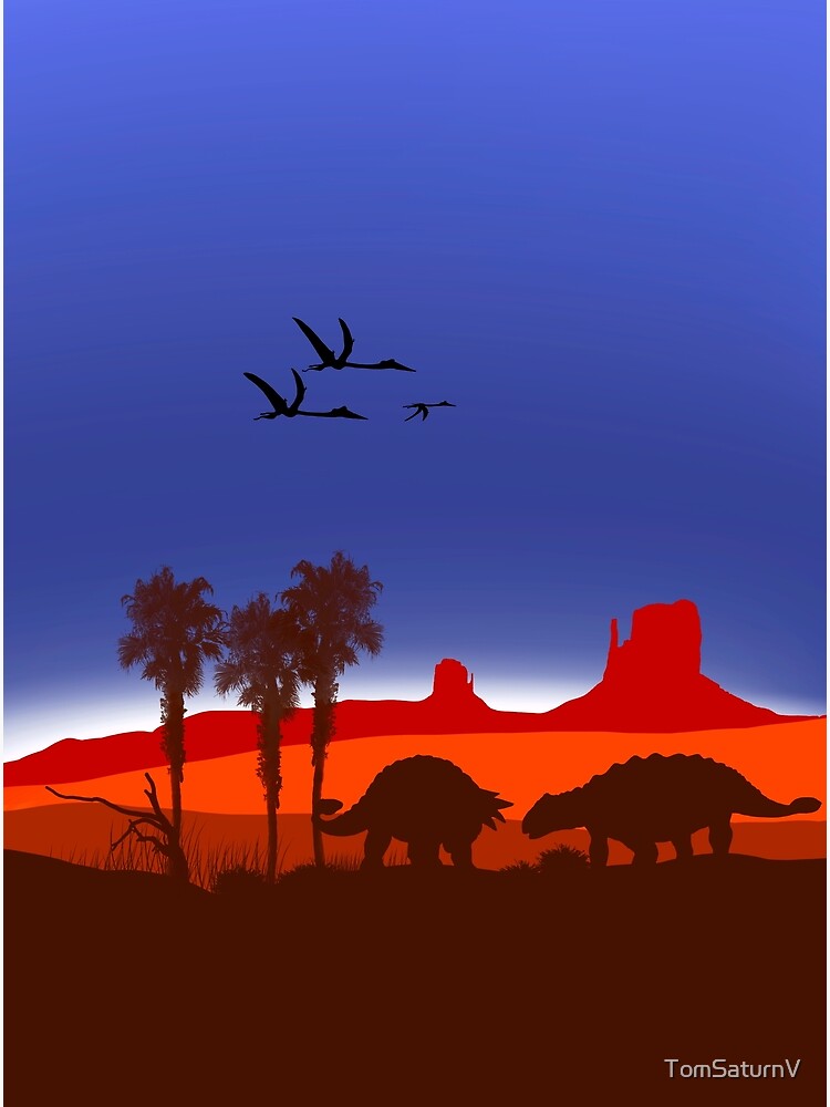 Discover Cretaceous Canyon Premium Matte Vertical Poster