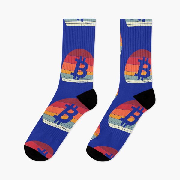 Item preview, Retro Vintage Bitcoin Sunset Graphic Crypto Design designed and sold by iceteeselling.