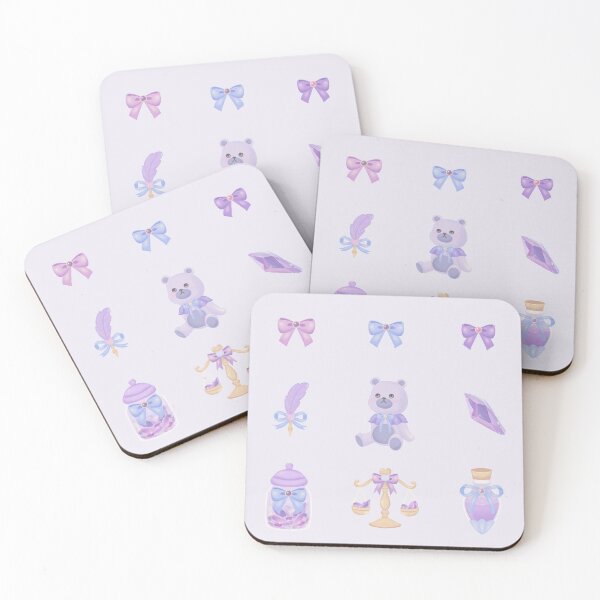 Item preview, Royal Bear Teddy Bow Ribbow Pastel Purple designed and sold by Simplyy  Unique.