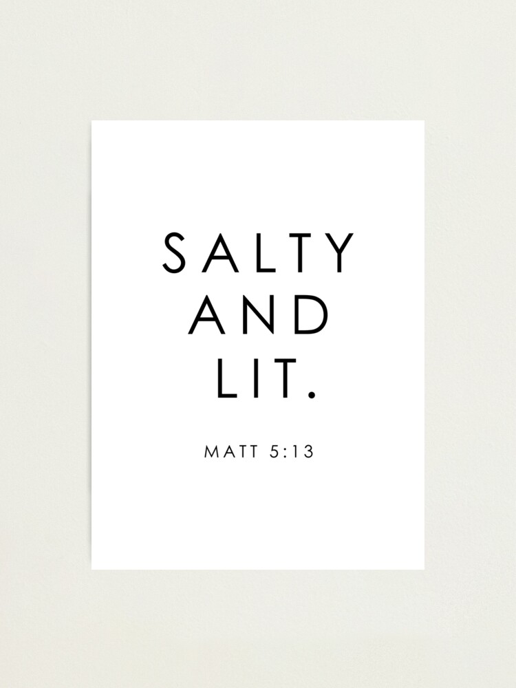 Salt and Light Definition Print / Salt and Light Print / Bible Verse Print  / Matthew 5:13 / Bible Verse Art / Scripture Wall Art / Christian (Instant  Download) 