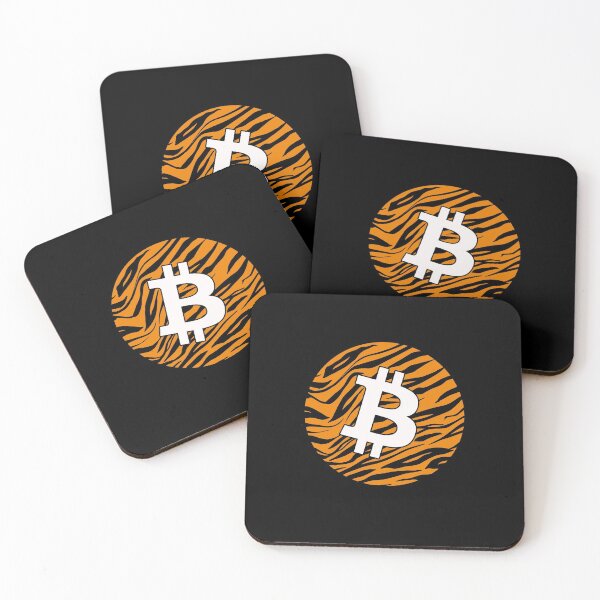 Item preview, Bitcoin Logo BTC Crypto Tiger Look designed and sold by Galaxy-Corner.
