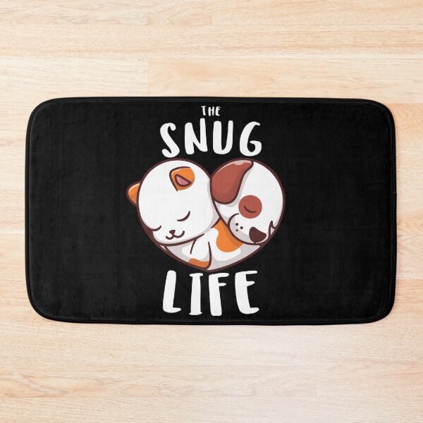 Item preview, Snug Life Pet Lovers Cute Sleeping Cats & Dogs Love Heart Graphic designed and sold by GO SHIRT-TEE.