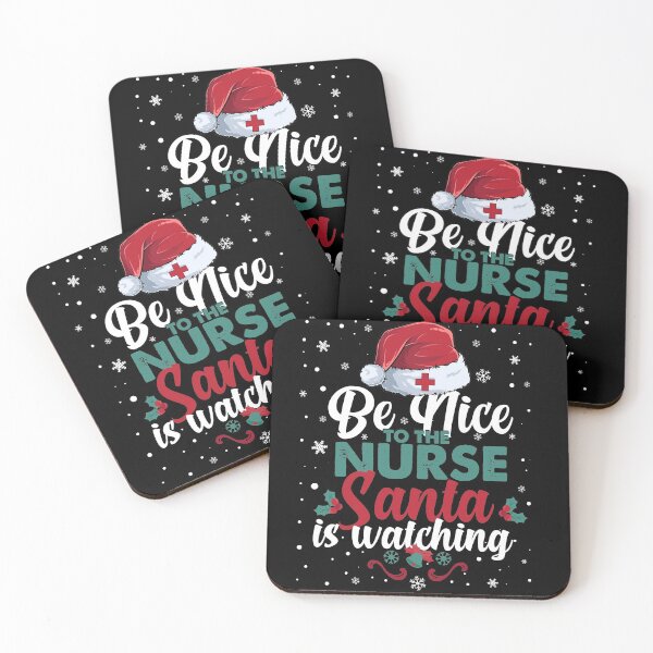 Item preview, Be Nice To The Nurse Santa Is Watching - matching family Christmas  designed and sold by Abdoumh.