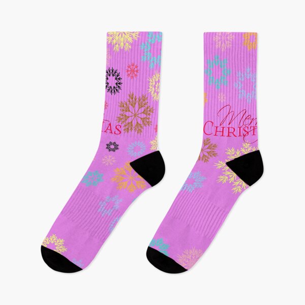 Item preview, Merry Christmas Violet Multicolored Snowflakes Idea  designed and sold by Ross-Sergey.