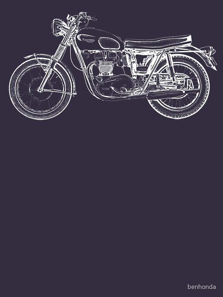 Triumph Vintage Motorcycle Bike Sketch by benhonda