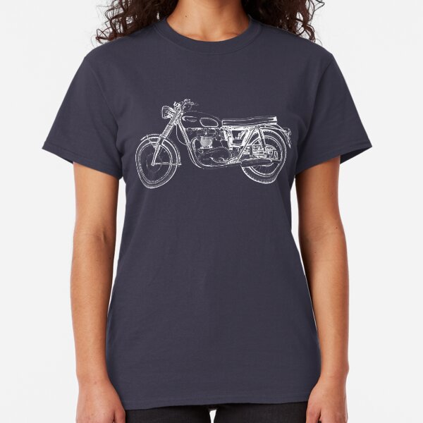 Triumph Vintage Motorcycle Bike Sketch Classic T-Shirt