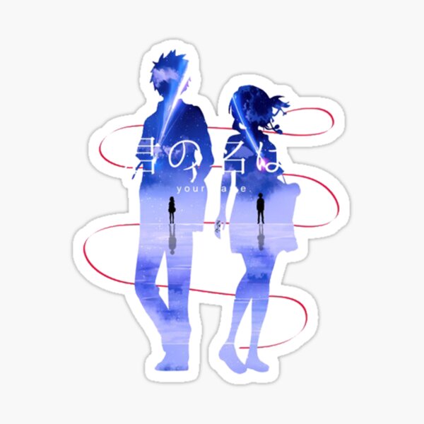 kimi no na wa your name anime mitsuha taki comet sticker by louiechapman redbubble