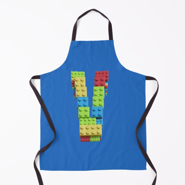 Item preview, Building Brick Initial V in Primary Colors designed and sold by TheFlyingPug.