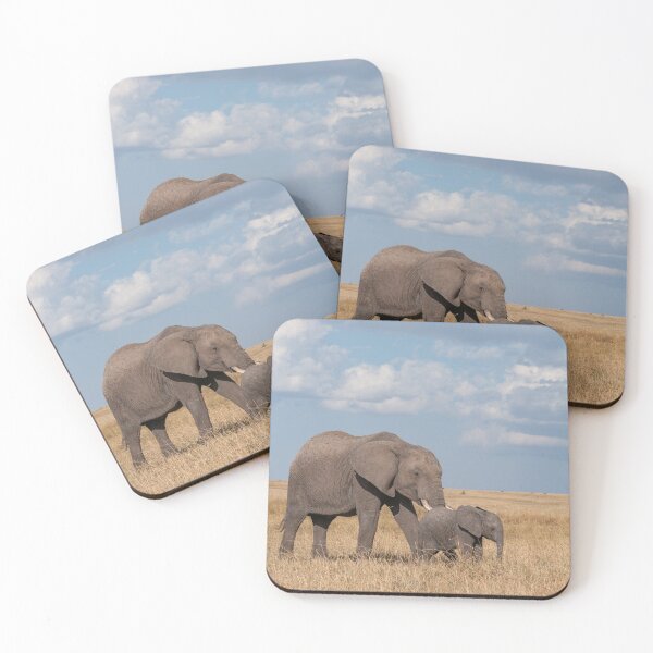 Item preview, Mama elephant with baby elephant designed and sold by Ingo Gerlach.