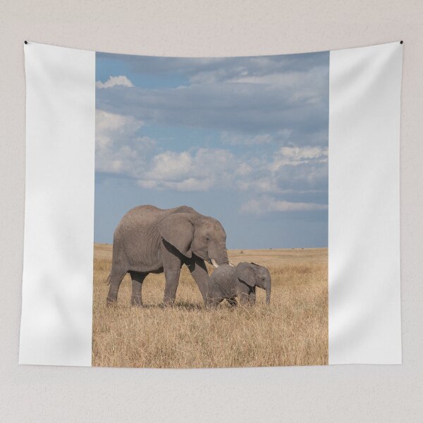 Item preview, Mama elephant with baby elephant designed and sold by Ingo Gerlach.