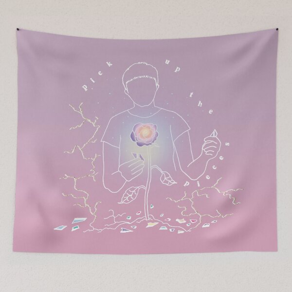 Item preview, Pick Up The Pieces Kintsugi Pastel designed and sold by bittergodart.