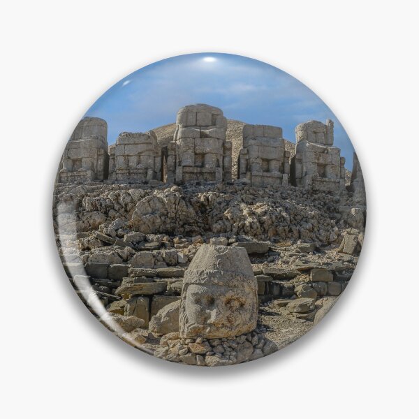Item preview, Ancient statues on top of the Nemrut Mountain in Adiyaman, Turkey designed and sold by mitzobs.