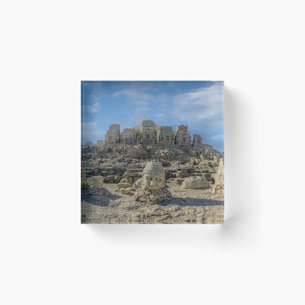 Item preview, Ancient statues on top of the Nemrut Mountain in Adiyaman, Turkey designed and sold by mitzobs.