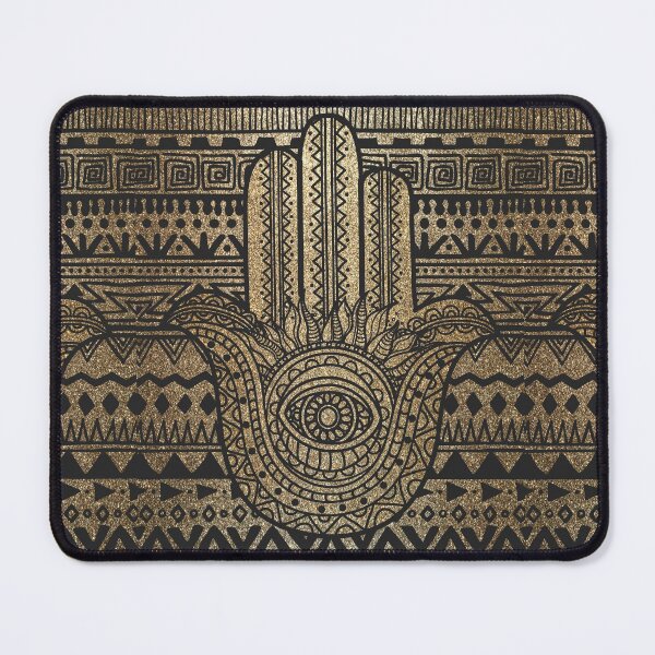 Item preview, Native Pattern Golden Hamsa Hand designed and sold by maryedenoa.